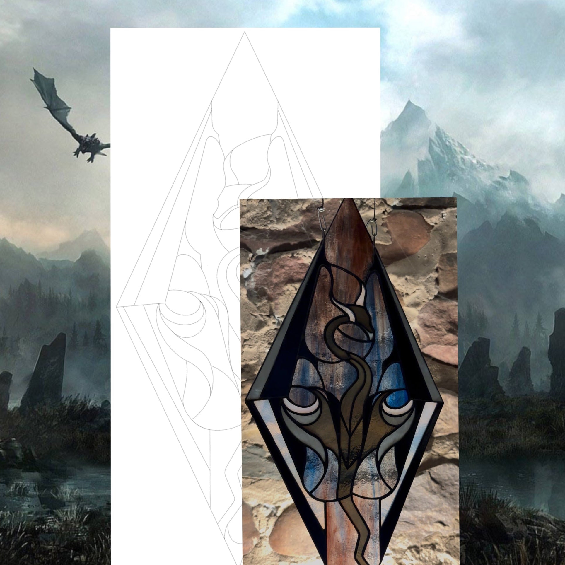 Aurora Dragon - Digital Pattern Download